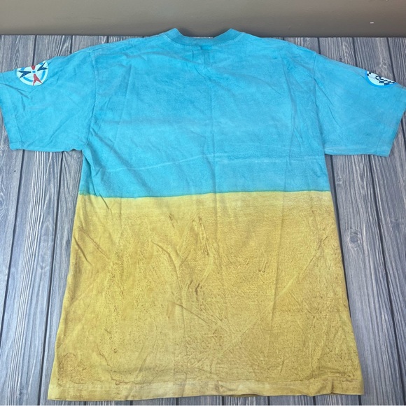 Vintage 90s Native-Indian Beaded Tie-Dyed T-Shirt Large 100% Cotton - Picture 14 of 14